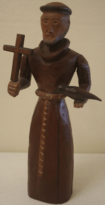 carved monk