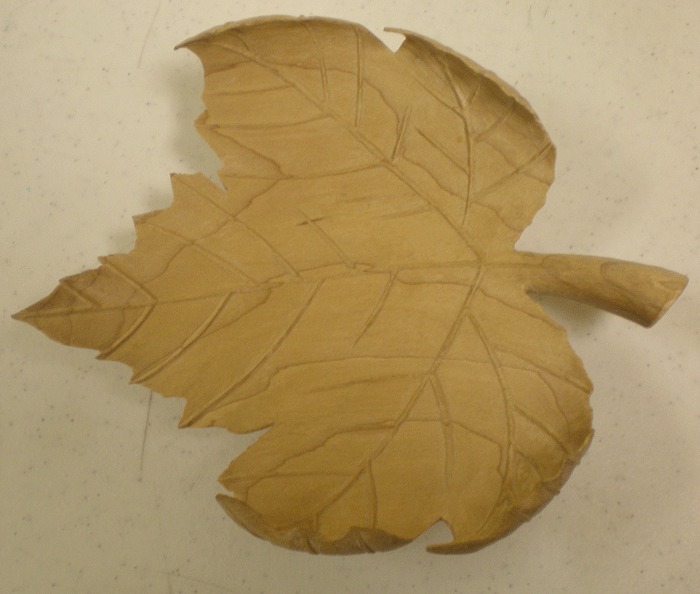 carved leaf