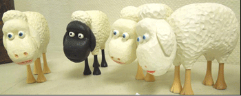 carved sheep