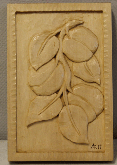 plum carving