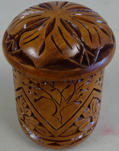 carved jar